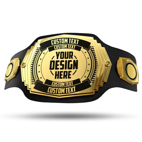 Kid Size Custom Championship Belt - Perfect for Kids Black / Black