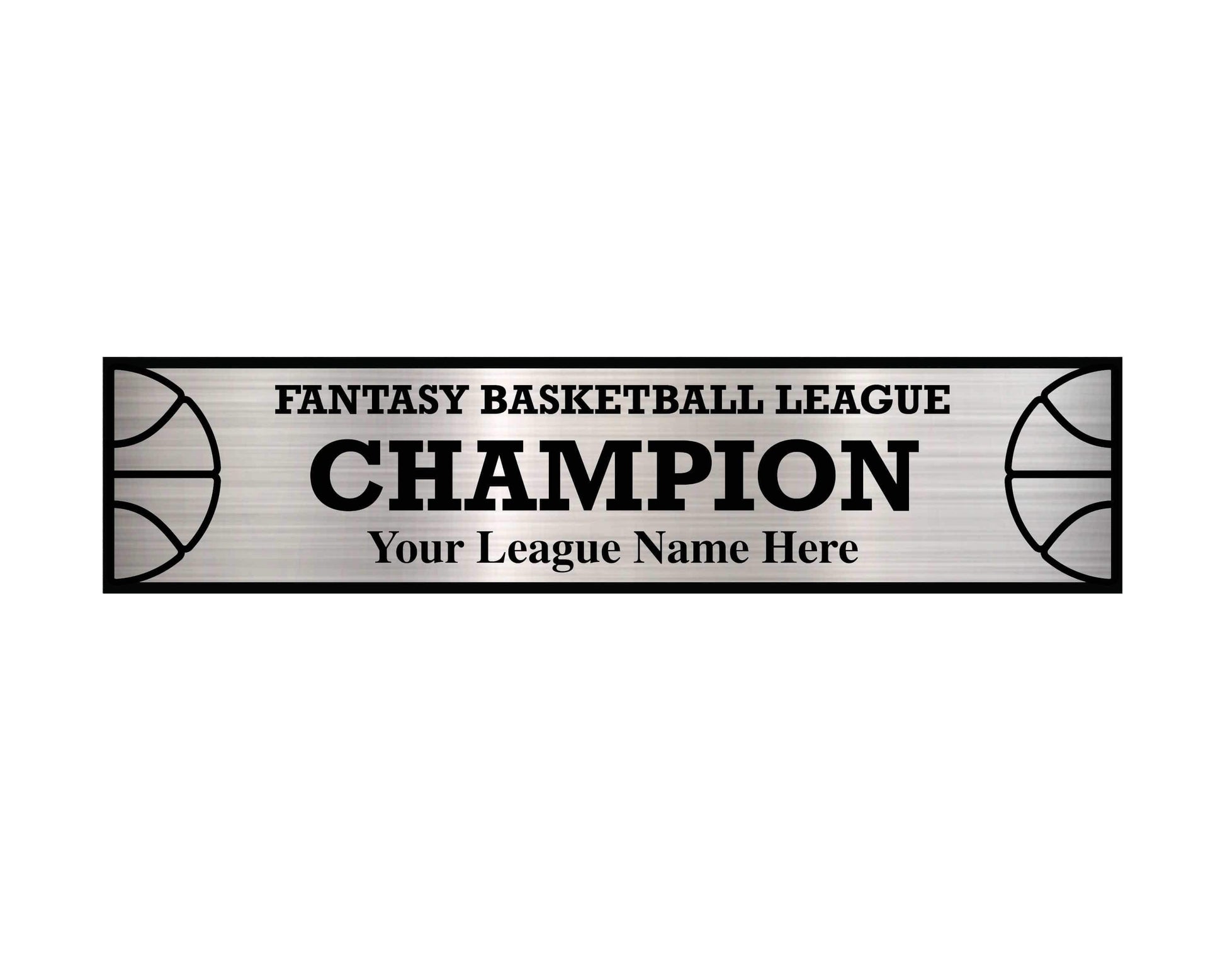 TrophySmack 3 Column Basketball / Fantasy Basketball League Plate